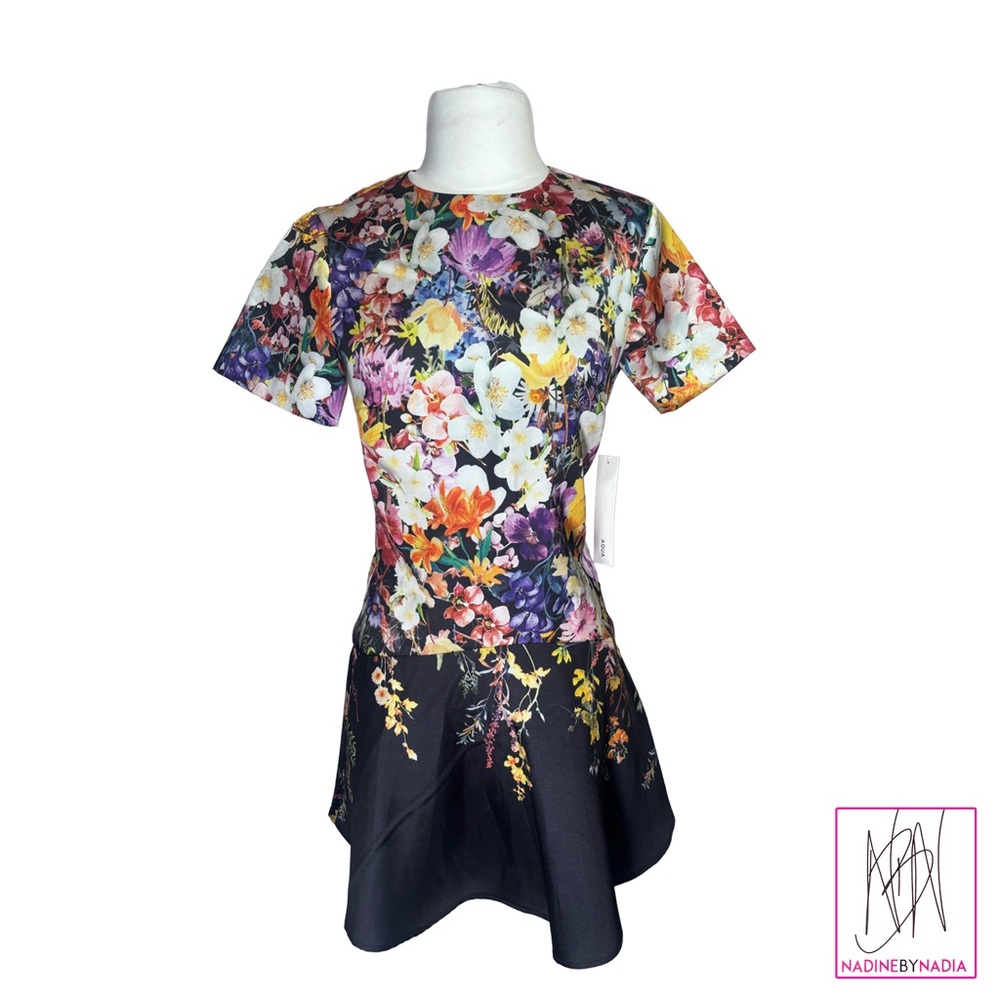 AQUA Floral Dress - Multicolor
